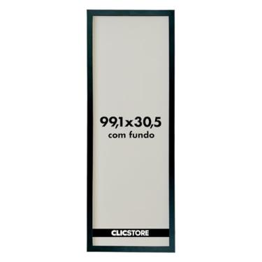 Imagem de Moldura para Quebra Cabeça Grow Puzzle 1500 peças 30,5x99,1 cm sem Vidro Decoração Interiores Parede Sala Escritório (Preto)