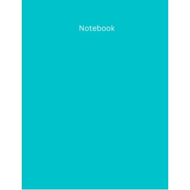 Imagem de Notebook: 110 Lined Pages: Aqua Blue, Matte Cover, Large 8.5x11 Journal, Composition Notebook