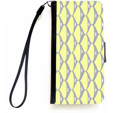 Imagem de Rikki Knight Capa tipo carteira flip cinza com aba magnética para iPhone 5c da Apple