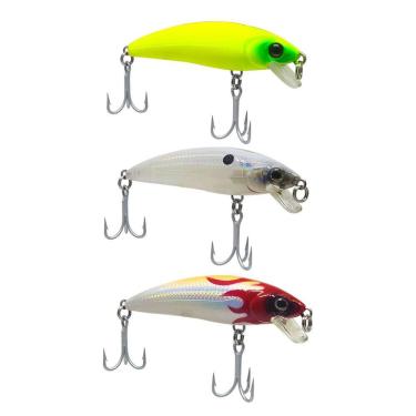 Imagem de Kit 3 Iscas Artificiais Pesca Meia Água Marine Sports Inna Pro Tunned 70 7cm 11g