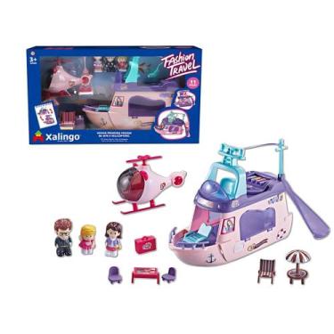 Imagem de Brinquedo Infantil Minha Primeira Viagem de Iate e Helicóptero 11 Peça