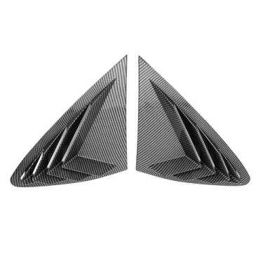 Imagem de 2PCS Tampa Janela Lateral Traseira do Lado Esquerdo Janela Traseira Direita Air Scoop Tampa do Obturador Substituição Cega para GLC Coupe C253 2016 a 2022 (estilo de fibra de
