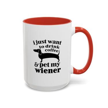 Imagem de Caneca divertida para amantes de cães, xícara de café engraçada para proprietários de dachshund, presente para amantes de animais de estimação, entusiastas de cães, caneca engraçada única, presente de