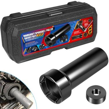 Imagem de Chave de polia de roda dentada de eixo principal de 6,5 cm, ferramenta de soquete de eixo principal com estojo de armazenamento adequado para Harley Davidson Twin Cam, Dyna, Electra Glide, Heritage