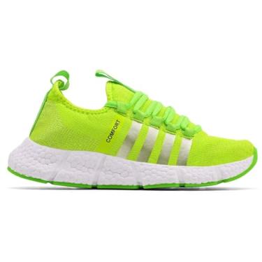 Imagem de Tênis Esportivo Masculino para Academia Caminhada Corrida Treino Leve Macio Confortável Ref01 (Verde Limão Ref01, BR, Adulto, Numérico, 38)