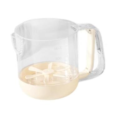 Imagem de Ｂｅｓｇａ Batente de ovo batedor de ovos de mão utensílios de cozinha handheld leite frother frother semi automático ovo batedor para marinadas ovos leite em pó, Branco