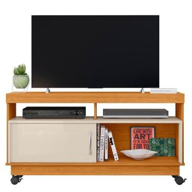 Imagem de Rack Bancada Artur Cinamomo Off White Para Tv Até 50 Madetec Cinamomo Off White