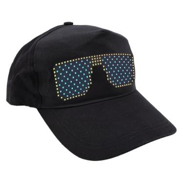 Imagem de Boné de LED, boné de beisebol com display de mensagem LED de controle de aplicativo programável, boné de LED com display de mensagem engraçado,boné de LED novidade legal para festa