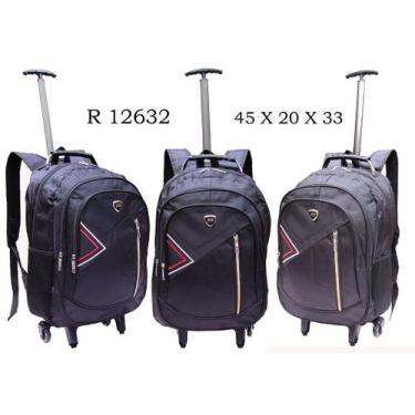 Imagem de Mochila Tiracolo Com Cabo De Aço Com Rodinhas - loja fashion