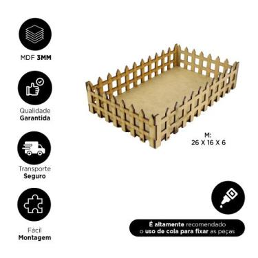 Imagem de Kit 3 Cercadinho Expositor Doces Festa Decoração Fazendinha MDF  - Baz