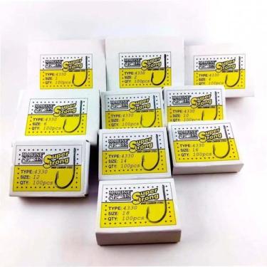 Imagem de Kit Anzol Marine Sports 4330 Nº 1 Ao 18 com 1.000 unidades
