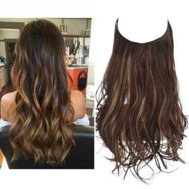 Imagem de Aplique de Cabelo Feminino Longo Alongamento Extensões para Mulheres (Modelo 12, 22 Polegadas - 55 cm)