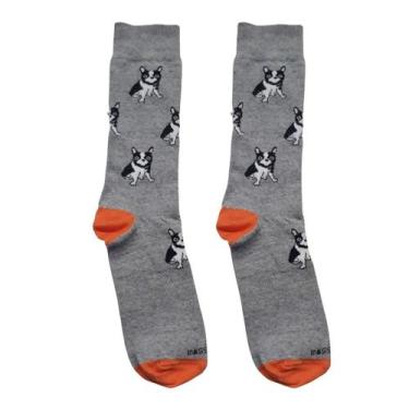 Imagem de Meia Urban Cano Longo Dog - Rossini, Cinza, 39-43
