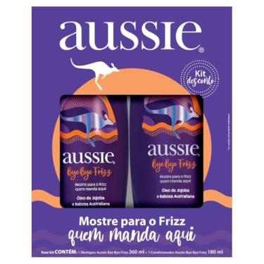 Imagem de Kit Aussie Bye Bye Frizz Shampoo 360ml Condicionador 180ml