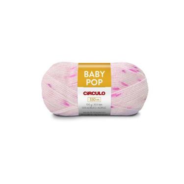 Imagem de novelo de lã circulo BABY POP - 100g - 330m, 8032-Jasmim