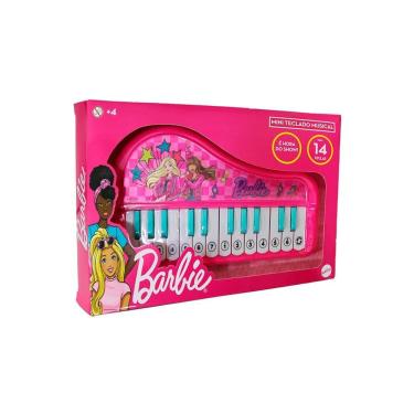 Imagem de Brinquedo Mini Teclado Musical Barbie Toyng 14 Teclas Para Crianças