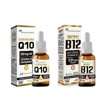Imagem de Kit de Vitaminas Sublinguais CoenzimaQ10 30ml e Vitamina B12 20ml Flor