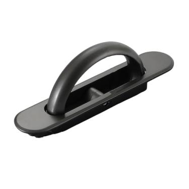 Imagem de Tatami maçaneta de porta oculta pérola níquel liga de zinco rebaixada puxadores embutidos capa piso armário maçaneta móveis ferragens, pérola cinza