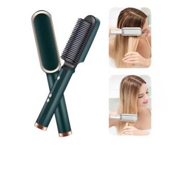 Imagem de Pente Elétrico Com Tecnológica Iônica Secador de Cabelo Anti-frizz e M