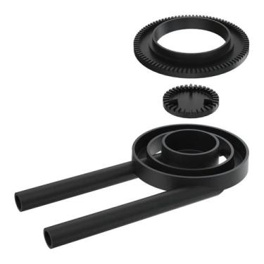 Imagem de Queimador Duplo Longo Completo Fogão Industrial Ferro 17,2cm - Libanez