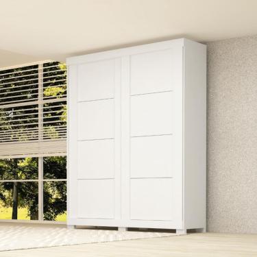 Imagem de Guarda Roupa Solteiro com Pés 2 Portas de Correr 100 mdf Helena acp Móveis