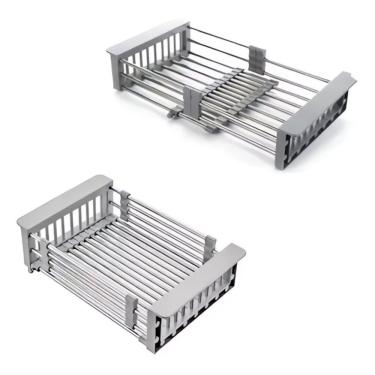 Imagem de Escorredor Pia Extensível Escorre Louça, Lava Frutas,