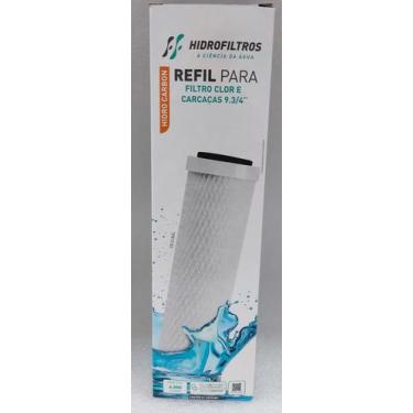 Imagem de Elemento filtrante para água refil carbon block 9. 3/4" - HIDRO FILTRO