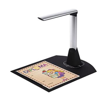 Imagem de Scanner portátil para câmera de documentos de alta velocidade 5 MP tamanho A4 com suporte de LED para 7 idiomas para escritório