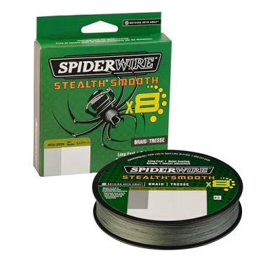 Imagem de SpiderWire Linha de pesca Stealth Superline Verde musgo, 3,6 kg - 200 m