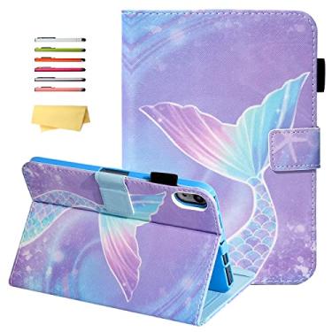 Imagem de UUcovers Capa com suporte para iPad Mini 6 2021 (8,3 polegadas) com porta-lápis/bolso [despertar/hibernar automaticamente] Capa carteira inteligente magnética à prova de choque para iPad Mini 6ª