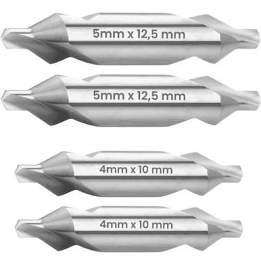 Imagem de Kit Broca de Centro 4mm e 5mm HSS - IRVEN