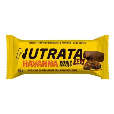 Imagem de Barra de Proteína Nutrata Havanna Whey Grego Sabor Chocolate com Dulce