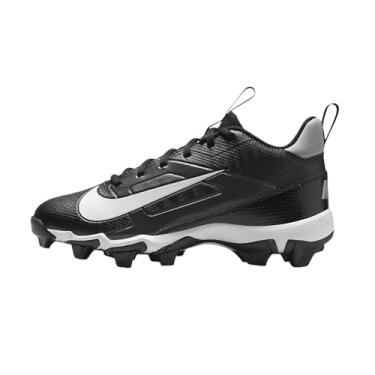 Imagem de Nike Chuteiras de futebol Alpha Menace 4 Shark Big Kids (Wide) (FQ4016-001, preto/cinza fumê claro/prata metálico/branco), Preto/cinza fumê claro/prata metálico/branco, 5.5 Big Kid