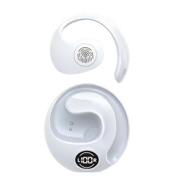 Imagem de Fones de Ouvido para Tradutor de Idiomas JR07, BT 5.3 144 Idiomas Dispositivo Tradutor de Voz Instantâneo, Ganchos para Tradutor de Cancelamento de Ruído Fones de Ouvido Sem Fio