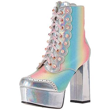 Imagem de Ellie Shoes Bota Feminina 520-bellini Fashion, Holograma prata, 8