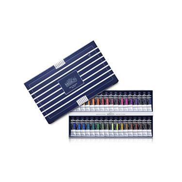 Imagem de Mijello Mission Design Tinta Água Branca Boa Pigmentação Tubo para Desenho Arte Trabalho e Artesanato_ MWC-7034_Conjunto de 34 cores