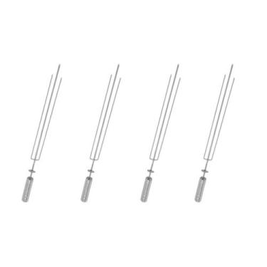 Imagem de Kit 4 Espetos Tridente Giratórios para Churrasqueira Pratic - Pratic M