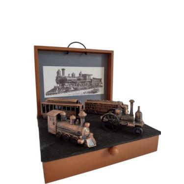 Imagem de Conjunto de 04 Miniaturas de Locomotivas e Bonde - Captain Schip