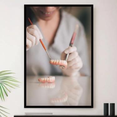 Imagem de Genérico, Quadro Dentista Odontologia Dente Decorativo A3 35x45cm