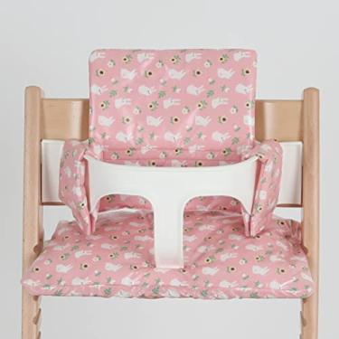 Imagem de Gembebe Cushion Set Compatible with Stokke Tripp Trapp High Chair (Pink Bunny)