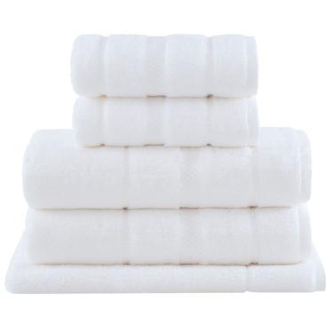 Imagem de Jogo De Toalhas De Banho Com 05 Peças Vison Dual Air Branco - Buddemeyer