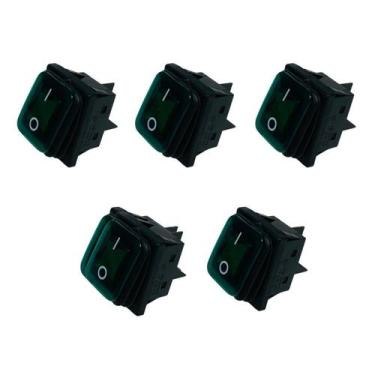 Imagem de Kit Com 05 Botões Liga/desliga 4 Pinos P/ Máquina Airless - LCTE