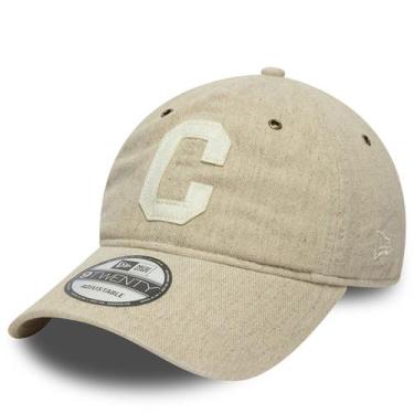 Imagem de Bone New Era 9TWENTY Chicago Cubs MLB Cooperstown Patch, Bege, U