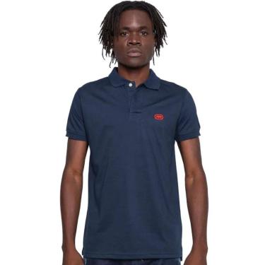 Imagem de Camisa Polo Masculina Ecko Plus Size Azul Marinho EK292