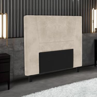 Imagem de Cabeceira para Cama Box Solteiro Portobel Amanda com Revestimento em Suede