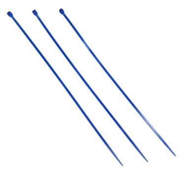 Imagem de Abraçadeira de nylon fita Hellerman 2,5 x 200mm azul 100 Pç - Sabra Fe