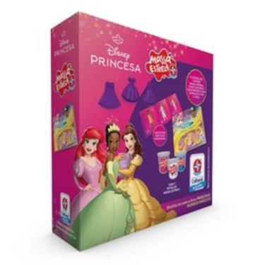 Imagem de Livro com Massa de Modelar Estrela Princesas da Disney