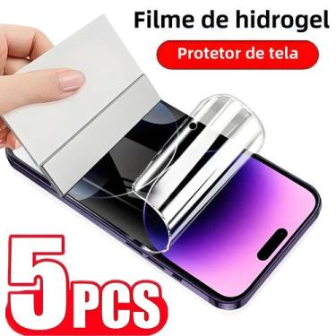 Imagem de Filme De Hidrogel HD 5 Peças Protetor De Tela Protetora De Cobertura C