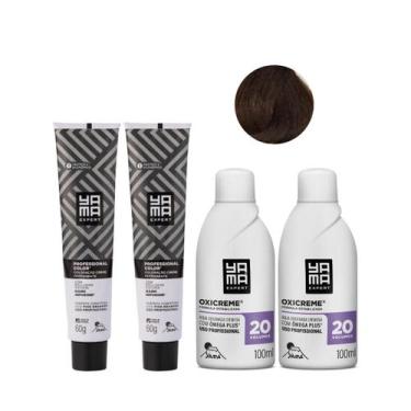 Imagem de Yamá Color Nano Infusion 6.0 Loiro Escuro + OX 20V 100ml - 2 Unidades 