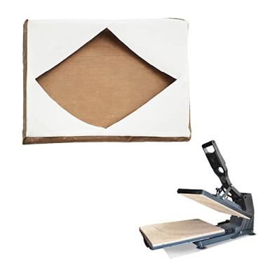 Imagem de TVlifams Capa Protetora Para Prensa Térmica, Antiaderente, Proteção De Chapas Máquina Prensagem Por Sublimação, Folha Reutilizável, Transferências (16 X 24 Polegadas, Marrom)